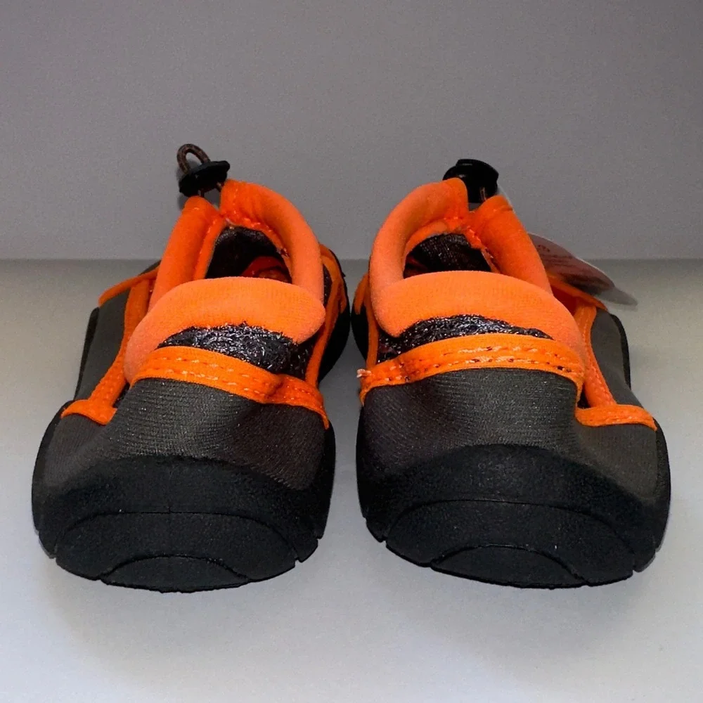 Wonder Nation Kids Gray Orange Slip On Water Shoes Size‎ 2-3